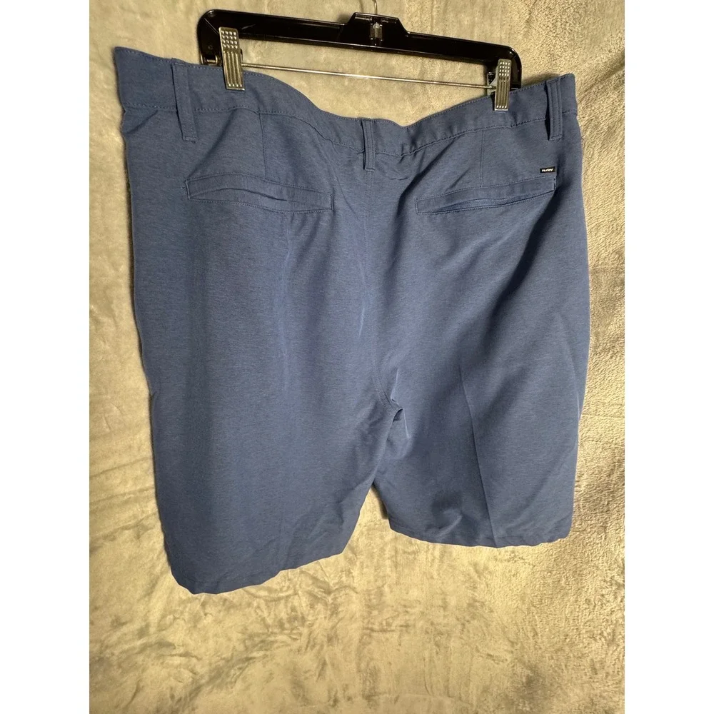 Hurley Mens Blue Dri-FIT Hybrid Walk Shorts Size 40‎ Blue Heathered Casual Swim